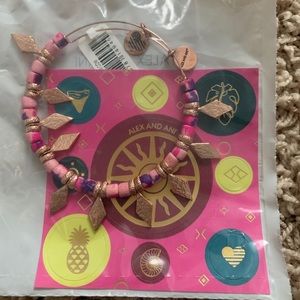 Alex and Ani Coral Spearhead bracelet